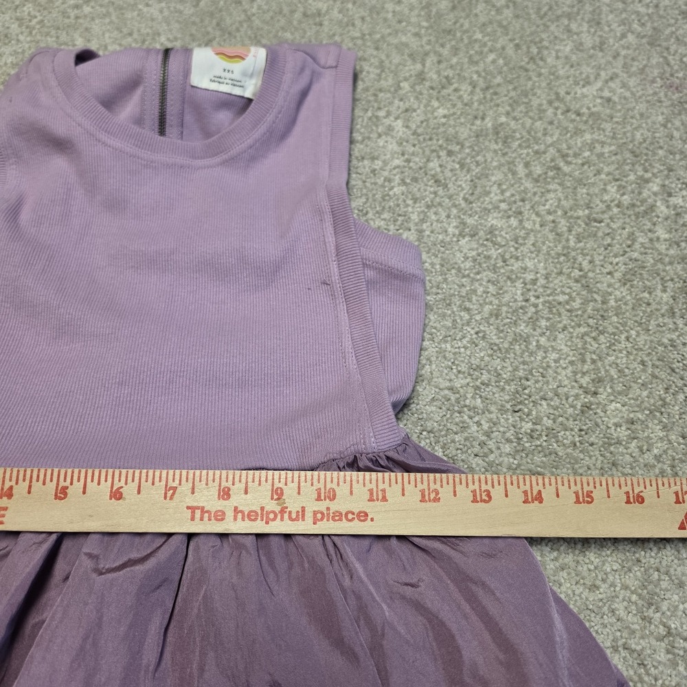 ANTHROPOLOGIE Daily Practice The Bowline Tiered Midi Dress Purple Size XXS NEW - Picture 12 of 13